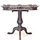 English Chippendale Style (18/19th Cent) Pedestal Base Tilt Top Tea Table