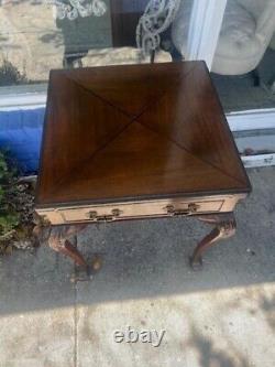 English Chippendale Style Mahogany Game Table