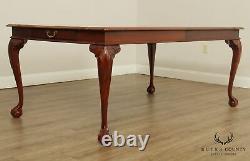 Ethan Allen 18th Century Banded Mahogany Dining Table