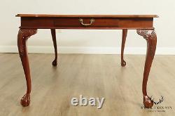 Ethan Allen 18th Century Banded Mahogany Dining Table
