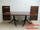 Ethan Allen 18th Century Mahogany Banded Dining Room Conference Banquet Table