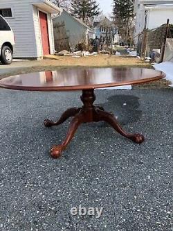 Ethan Allen 18th Century Mahogany Chippendale Coffee Table
