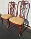 Ethan Allen 18th Century Mahogany Dining Side Chair Chippendale Shell Carved A