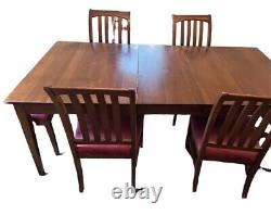 Ethan Allen American Impressions Mission Dining Table 4 Chairs 2 Arm Chairs
