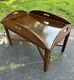 Ethan Allen Georgian Court Chippendale Butler's Tray Coffee Table Flip Down Side