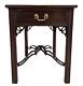 Ethan Allen Georgian Court Chippendale Lamp End Side Table Cherry 225