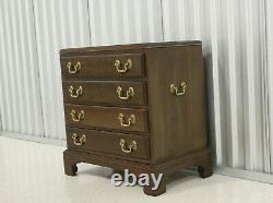 Ethan Allen Georgian Court Collection Small Chippendale Silver Chest #11-3005