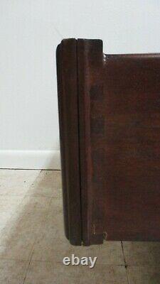 Ethan Allen Morley Coffee Serving Table Leather Top Storage Cabinet A