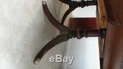 Ethan Allen Newport Banded Dining Room Conference Table Mahogany Chippendale
