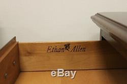 Ethan Allen Solid Cherry Georgian Court Collection Nightstands Pair #11-5216