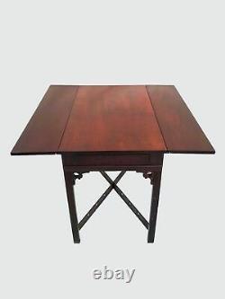 Exceptional Townshend Goddard Antique Style Drop Leaf Mahogany Pembroke Tables