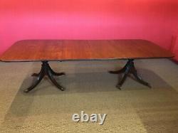 Exquisite George III style Brazilian mahogany dining table Pro French polished