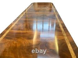 Exquisite George III style Brazilian mahogany dining table Pro French polished