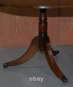 Extending Tilt Top Oval Dining Table In The Regency Style Solid Mahogany Castors