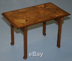 Extremely Rare Nest Of Emile Galle Circa 1900 Specimen Wood Tables Art Nouveau