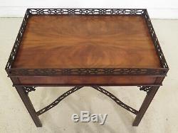 F31402EC BAKER Collector's Edition Chippendale Mahogany Tea Table