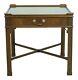 F33068ec Baker Square Chippendale Mahogany 1 Drawer End Table