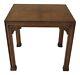 F48371ec Henredon Oak & Walnut Modern Chippendale End Table