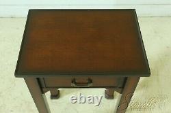F52892EC BOMBAY CO 1 Drawer Chippendale Style Cherry End Table