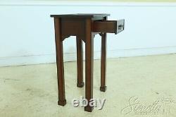 F52892EC BOMBAY CO 1 Drawer Chippendale Style Cherry End Table