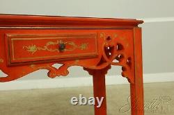 F56238EC Chinoiserie Chippendale Paint Decorated Sofa Table