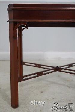 F61291EC Pair Chippendale Mahogany Living Room Lamp End Tables