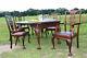 Fabulous 10pc Solid Mahogany Chippendale Dining Room Set Table 6 Chairs C1900