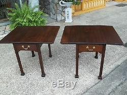 Fantastic Amercian Chippendale Pembroke Tables In Mahogany 20th century