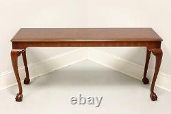 GORDON'S Late 20th Century Flame Mahogany Chippendale Console Sofa Table