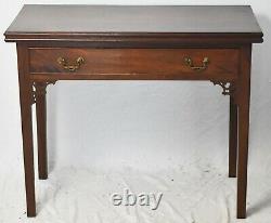 George II Mid-18th Century Mahogany Chinese Chippendale Game Table Flip Top