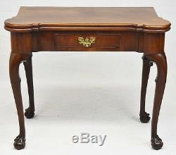 George III Chippendale Mahogany Gate Leg Game Table Late 18th Century Early 19th