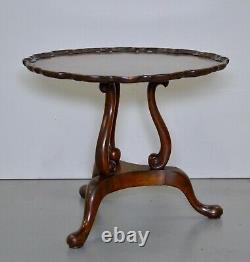 Georgian Revivial Burr-walnut Occasional /coffee Table/ Lamp Table