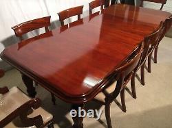 Grand Victorian Regency Style Brazilian Mahogany Table Pro French Polished