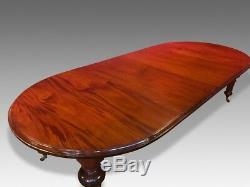 Grand William IV Style Mahogany Table Professionally French Polished