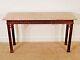 Henredon Aston Court Mahogany Chinese Chippendale Marble Top Console Table