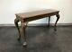 Henredon Mahogany Chippendale Console Sofa Table With Hairy Paw Feet