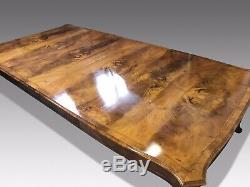 HUGE and Magnificent rare 14ft Burr Walnut dining table pro French polished