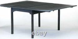 Habersham Plantation Distressed Black Finished Pine Dining Table Banquet Table
