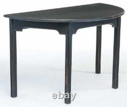 Habersham Plantation Distressed Black Finished Pine Dining Table Banquet Table