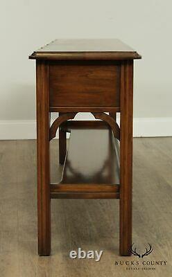 Harden Chippendale Style Cherry Console Table