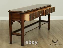 Harden Chippendale Style Cherry Console Table