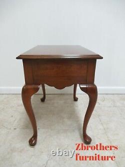 Harden Furniture Solid Cherry Chippendale One Drawer Lamp End Table A