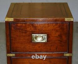 Harrods London Reh Kennedy Military Campaign Bedside Table Size Chest Of Drawers