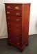 Henkel Harris Cherry Chippendale Lingerie Chest #155 Finish #24 And Jewelry Tray