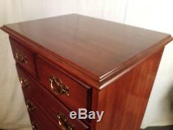 Henkel Harris Cherry Chippendale Lingerie Chest #155 Finish #24 and Jewelry Tray