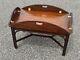 Henkel Harris Chippendale Style Mahogany Butler's Tray Coffee Table