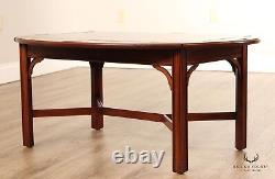 Henkel-Harris Chippendale Style Mahogany Butler's Tray Coffee Table