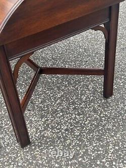 Henkel Harris Chippendale Style Mahogany Butler's Tray Coffee Table