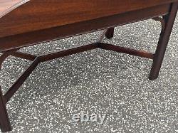 Henkel Harris Chippendale Style Mahogany Butler's Tray Coffee Table