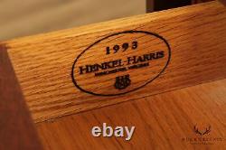 Henkel Harris Chippendale Style Pair of Mahogany Drop Leaf Pembroke Tables